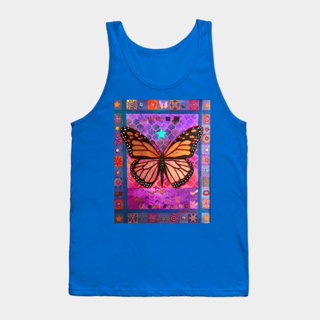 Bronze Butterfly Tank Top by Raybomusic01